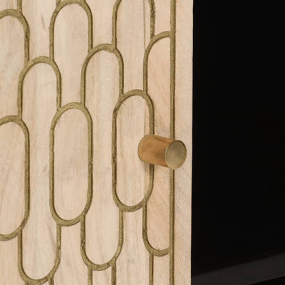 Sivukaappi 90x33x75 cm täysi mangopuu