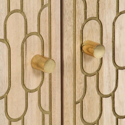 Kaappi 60x33x100 cm täysi mangopuu