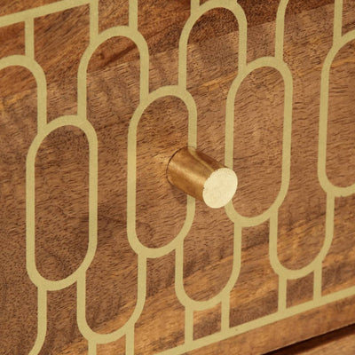 Sivukaappi 60x33x75 cm täysi mangopuu