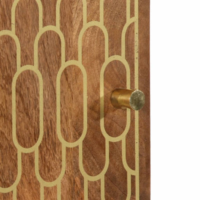 Kaappi 40x33x110 cm täysi mangopuu