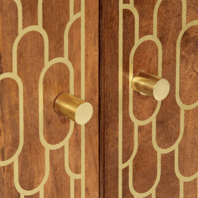 Kaappi 60x33x100 cm täysi mangopuu