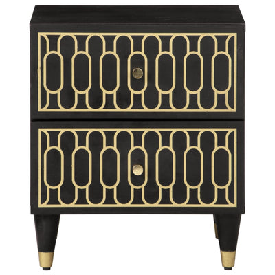 Yöpöydät Nemtanu 40x33x46cm (2 kpl mangopuu)