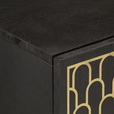 Sivukaappi 40x33x75 cm täysi mangopuu