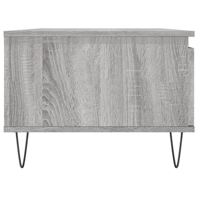 Sohvapöytä harmaa Sonoma 90x50x36,5 cm tekninen puu