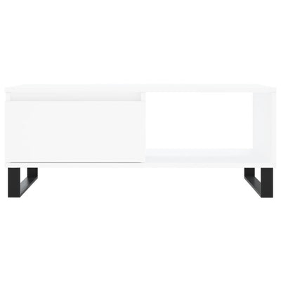 Valkoinen sohvapöytä Avraham 90x50x36,5cm (puinen)