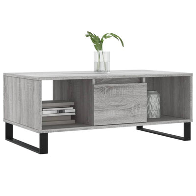 Sohvapöytä harmaa Sonoma 90x50x36,5 cm tekninen puu