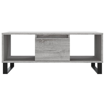 Sohvapöytä harmaa Sonoma 90x50x36,5 cm tekninen puu