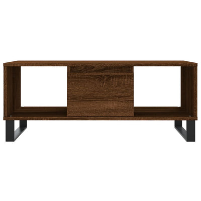 Sohvapöytä ruskea tammi 90x50x36,5 cm tekninen puu