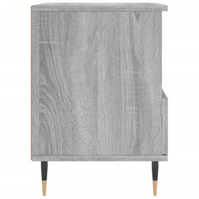 Yöpöydät 2 kpl harmaa Sonoma 40x35x50 cm tekninen puu