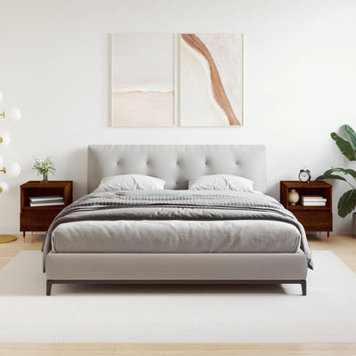 Ruskea yöpöydät Stamatis 40x35x50cm (2 kpl, tammi, puinen)