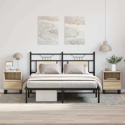 Sonoma-tammi yöpöydät Mubigean 40x35x50cm (2 kpl, puinen)