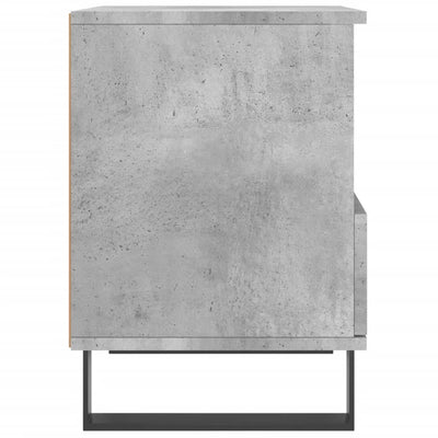 Yöpöydät 2 kpl betoninharmaa 40x35x50 cm tekninen puu