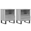Harmaa yöpöydät Mubigean 40x35x50cm (2 kpl sonoma puinen)