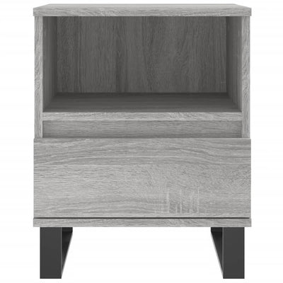 Yöpöydät 2 kpl harmaa Sonoma 40x35x50 cm tekninen puu