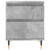 Yöpöydät 2 kpl betoninharmaa 40x35x50 cm tekninen puu