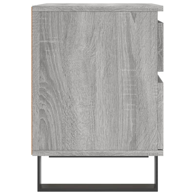 Yöpöydät 2 kpl harmaa Sonoma 40x35x50 cm tekninen puu