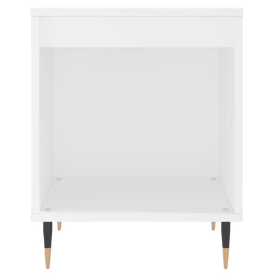 Valkoinen yöpöytä Borbandi 40x35x50cm (puinen)