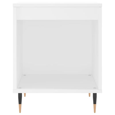 Yöpöydät 2 kpl valkoinen 40x35x50 cm tekninen puu