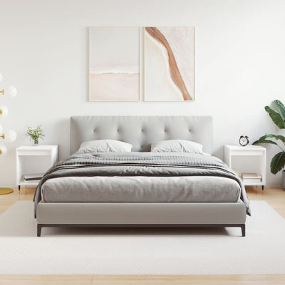 Valkoinen yöpöydät Borbandi 40x35x50cm (2 kpl puinen)