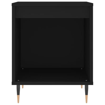 Yöpöydät 2 kpl musta 40x35x50 cm tekninen puu