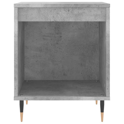 Yöpöydät 2 kpl betoninharmaa 40x35x50 cm tekninen puu