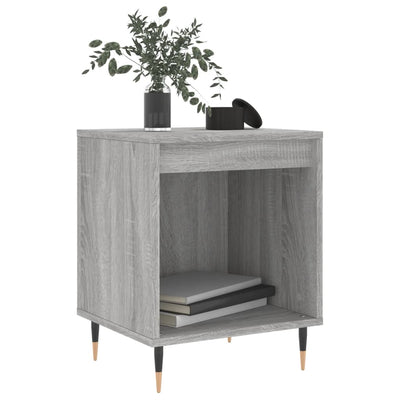 Yöpöydät 2 kpl harmaa Sonoma 40x35x50 cm tekninen puu