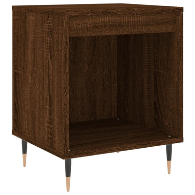 Yöpöydät 2 kpl ruskea tammi 40x35x50 cm tekninen puu