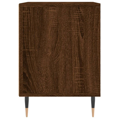 Yöpöydät 2 kpl ruskea tammi 40x35x50 cm tekninen puu