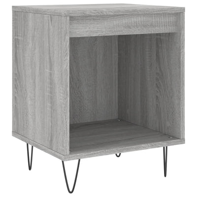 Yöpöydät 2 kpl harmaa Sonoma 40x35x50 cm tekninen puu
