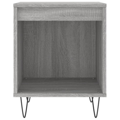 Yöpöydät 2 kpl harmaa Sonoma 40x35x50 cm tekninen puu