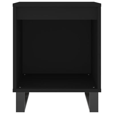 Yöpöydät 2 kpl musta 40x35x50 cm tekninen puu
