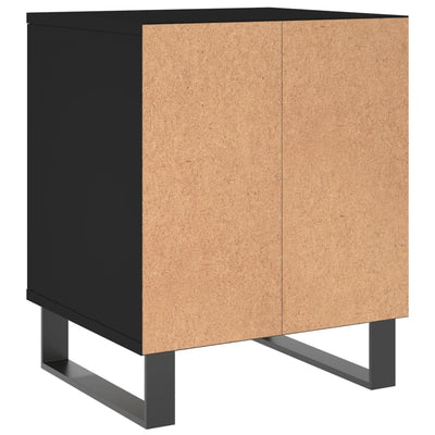 Yöpöydät 2 kpl musta 40x35x50 cm tekninen puu