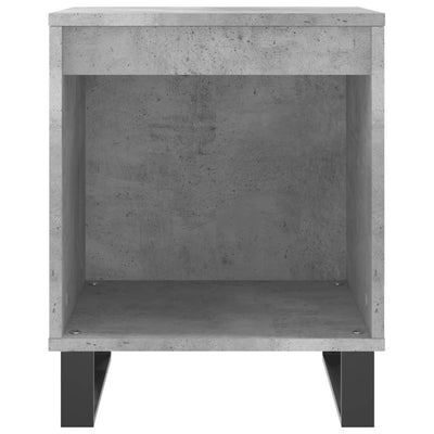 Yöpöydät 2 kpl betoninharmaa 40x35x50 cm tekninen puu