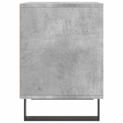 Yöpöydät 2 kpl betoninharmaa 40x35x50 cm tekninen puu