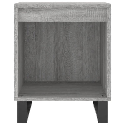 Yöpöydät 2 kpl harmaa Sonoma 40x35x50 cm tekninen puu
