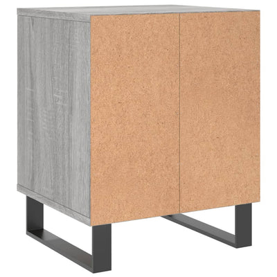 Yöpöydät 2 kpl harmaa Sonoma 40x35x50 cm tekninen puu