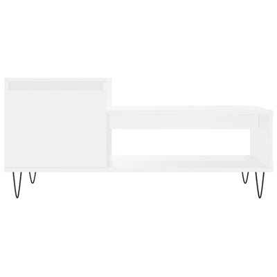 Valkoinen sohvapöytä Bosnea 100x50x45cm (puinen)