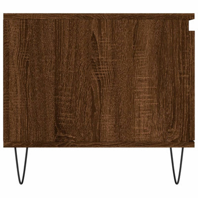 Sohvapöytä ruskea tammi 100x50x45 cm tekninen puu