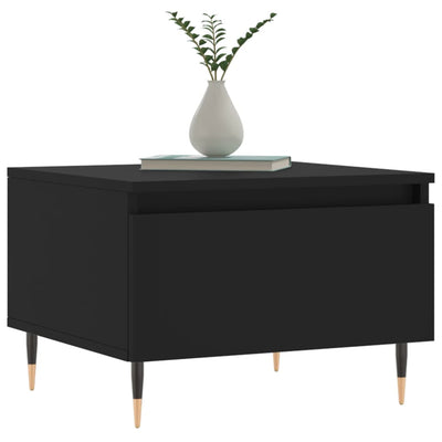 Sohvapöydät 2 kpl musta 50x46x35 cm tekninen puu