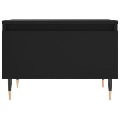 Sohvapöydät 2 kpl musta 50x46x35 cm tekninen puu