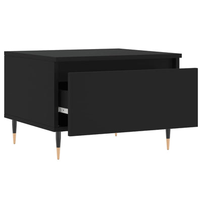 Sohvapöydät 2 kpl musta 50x46x35 cm tekninen puu
