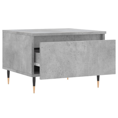 Sohvapöydät 2 kpl betoninharmaa 50x46x35 cm tekninen puu