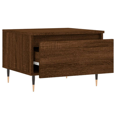 Sohvapöydät 2 kpl ruskea tammi 50x46x35 cm tekninen puu