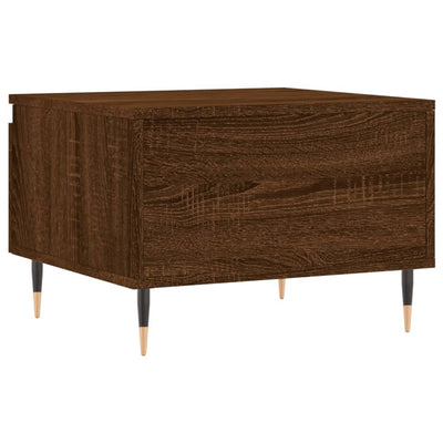 Sohvapöydät 2 kpl ruskea tammi 50x46x35 cm tekninen puu