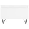 Valkoinen sohvapöydät Stantiu 50x46x35cm (2 kpl, puinen)