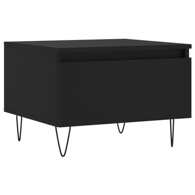Sohvapöydät 2 kpl musta 50x46x35 cm tekninen puu