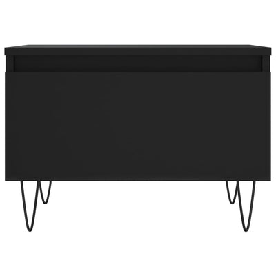 Sohvapöydät 2 kpl musta 50x46x35 cm tekninen puu