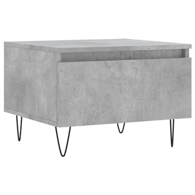 Sohvapöydät 2 kpl betoninharmaa 50x46x35 cm tekninen puu