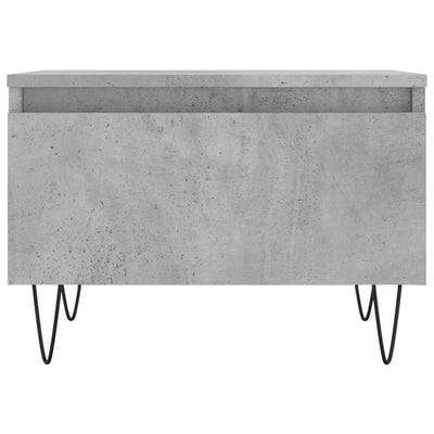 Sohvapöydät 2 kpl betoninharmaa 50x46x35 cm tekninen puu