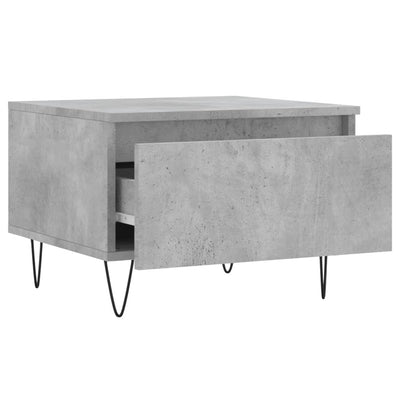 Sohvapöydät 2 kpl betoninharmaa 50x46x35 cm tekninen puu